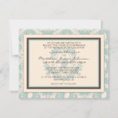 Damask Tweets Weding Invite Card 2 招待状 (裏面)