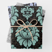 Damask Wrapping Paper Flat Sheet Set of 3 ラッピングペーパーシート (インサイチュ)