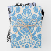 Damask Wrapping Paper Flat Sheet Set of 3 ラッピングペーパーシート (インサイチュ)