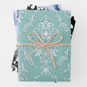 Damask Wrapping Paper Flat Sheet Set of 3 patterns ラッピングペーパーシート (インサイチュ)