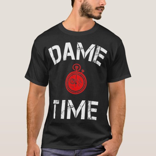 Dameタイムバスケットボールのファンのギフト Tシャツ (正面)