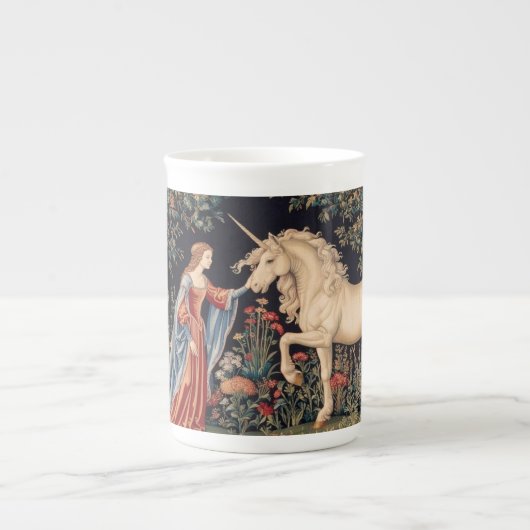 Dame à la Licorne ボーンチャイナマグカップ (正面)