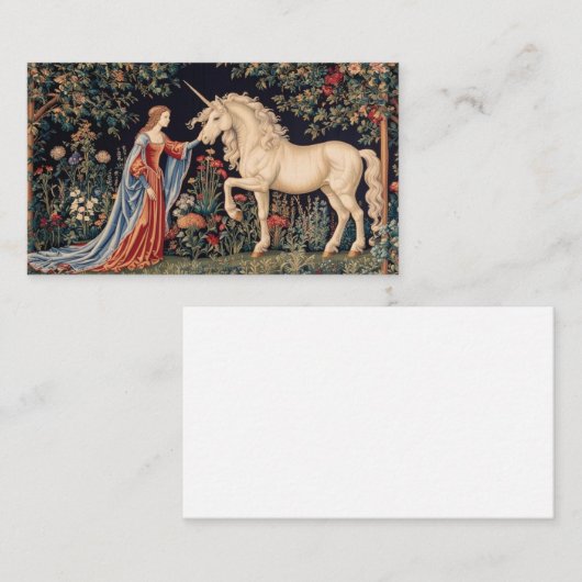 Dame à la licorne 名刺 (正面/裏面)
