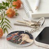 Dame à la Licorne dans un Jardin キーホルダー (正面右)