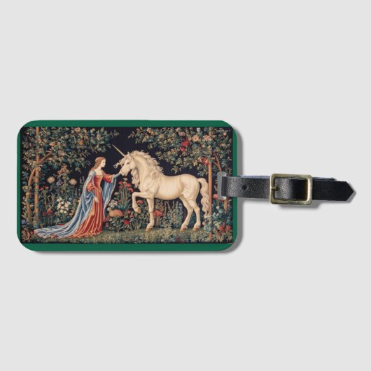 Dame à la Licorne dans un Jardin ラゲッジタグ (正面横)