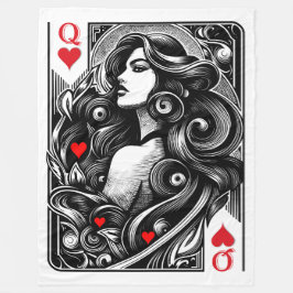 Dame de cœur à vous l'honneur  フリースブランケット