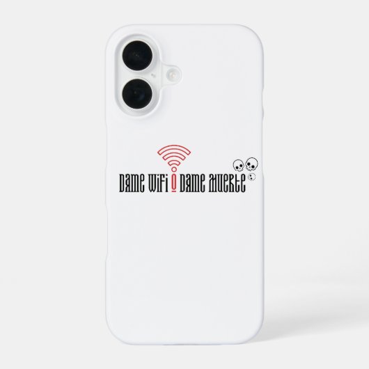 Dame WiFi o Dame Muerte 🌶ヒスパニック伝統月 iPhone 16ケース (裏面)