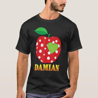 Damian Love School Back To School Boy Kid Student  Tシャツ