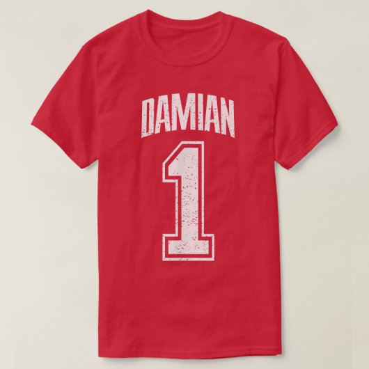 Damian Supporter Number 1 Greatest Fan  Tシャツ (デザイン正面)