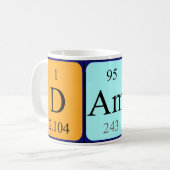 Damin定期テーブル名mag コーヒーマグカップ (正面左)