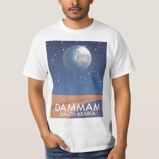 Dammam Saudi Arabia旅行ポスター Tシャツ (正面)