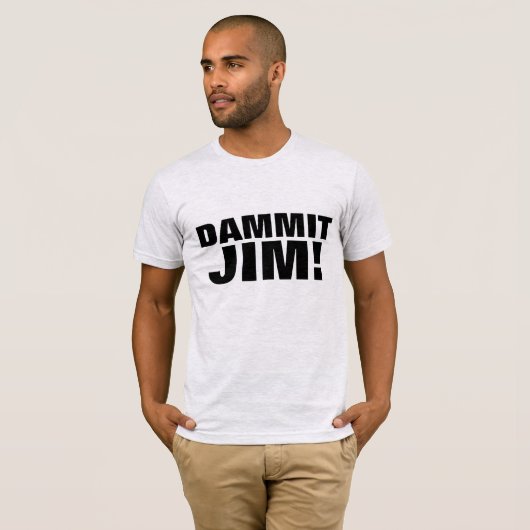 DAMMIT JIM! sci-fi mens T-SHIRT Tシャツ (正面フル)