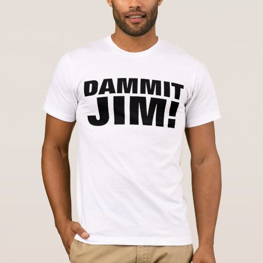 DAMMIT JIM! T-shirts Sci-Fi Tees Tシャツ (正面)