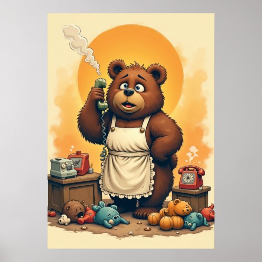 Dammit Mom Frustrated Parent Sticker Chaos Coordin ポスター (正面)