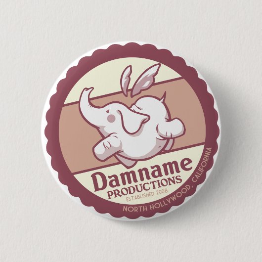 Damnameのヴィンテージボタン 缶バッジ (正面)
