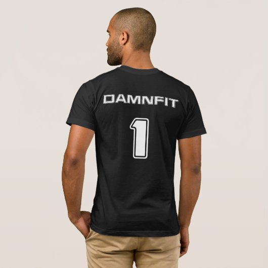 DAMNFIT1 B&W Tシャツ (裏面フル)