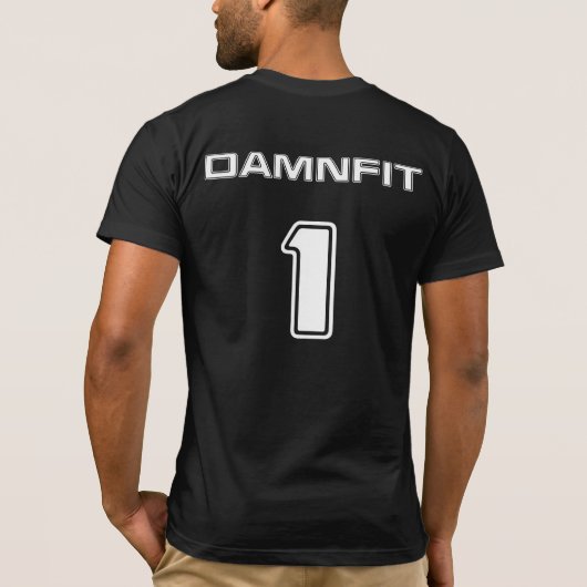 DAMNFIT1 B&W Tシャツ (裏面)
