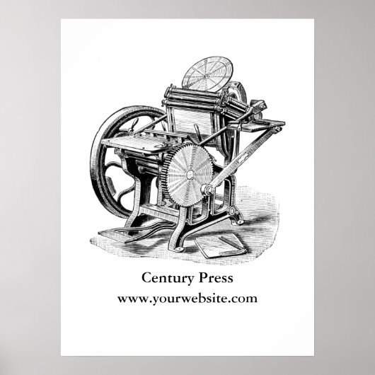 Damon & Peetsレタープレスプリントショップポスター ポスター (正面)