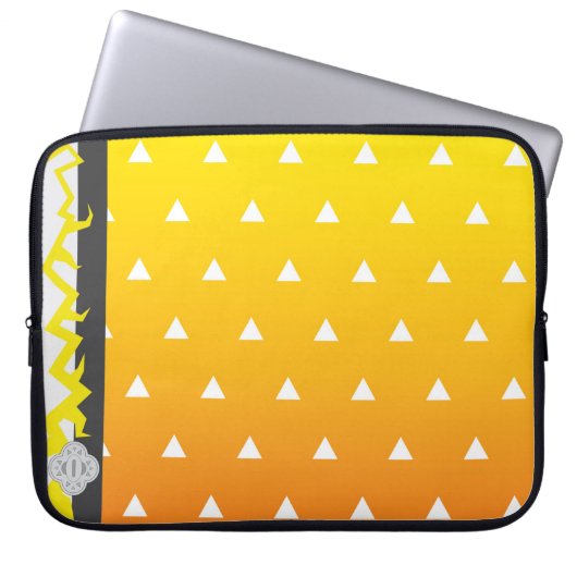 Damon Slayer KimetsuのYaiba Zenitsuノートパソコンケース ラップトップスリーブ (正面)