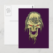 Dämonenschädel Totenkopf demon skull ポストカード (正面/裏面)