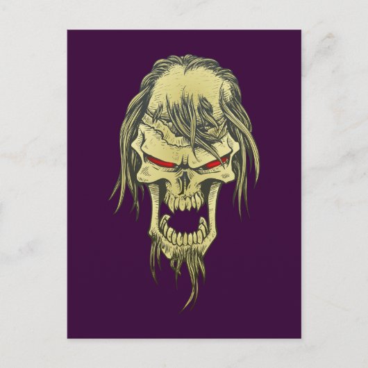 Dämonenschädel Totenkopf demon skull ポストカード (正面)