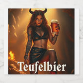 Dämonisches Lady ビールラベル (シングルラベル)