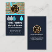 Damp Walls Water Seepage Home Plumbing Service 名刺 (正面/裏面)