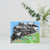 Dampf Lokomotive Postkarte ポストカード (スタンド正面)