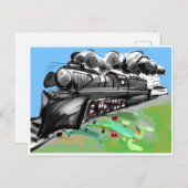 Dampf Lokomotive Postkarte ポストカード (正面/裏面)