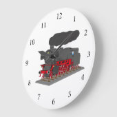Dampflokomotive ラージ壁時計 (傾斜)
