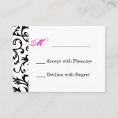 damsk R.S.V.P. エンクロージャーカード (裏面)