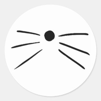 DanとPhil Cat Whiskerのシール ラウンドシール