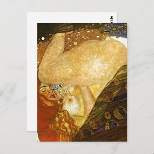 Danaか。 絵を描かれるグスタフのクリムト1907年。 源: 他のv ポストカード (正面/裏面)