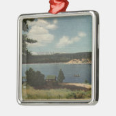 Dana Pointからのグラウト湾の眺め メタルオーナメント (左)