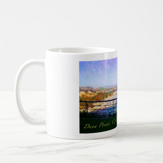 Dana Point、カリフォルニア(印象主義) コーヒーマグカップ (左)