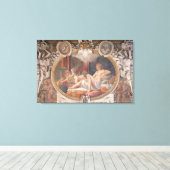 Danaeがシャワーを浴びる金ゴールド キャンバスプリント (インサイチュ (ウッドフロア))