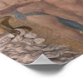 Danaeがシャワーを浴びる金ゴールド ポスター (角)