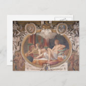 Danaeがシャワーを浴びる金ゴールド ポストカード (正面/裏面)