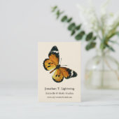 Danaus chrysipus – プレインタイガー、またはアフリカの女王 名刺 (スタンド正面)