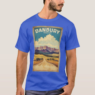 Danbury Connecticut USA Vintage Travel Tourism Ove Tシャツ