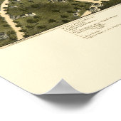 Danbury, CTパノラママップ – 1875 ポスター (角)