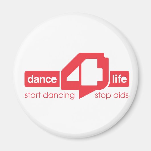 dance4life冷蔵庫用マグネット マグネット (正面)