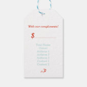 DANCE – ギフト – ，商品価格ラベル ギフトタグ (裏面)