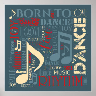 Dance 生まれ Blue ID277 ポスター