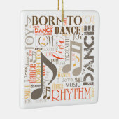 Dance 生まれ Brown ID277 セラミックオーナメント (右)
