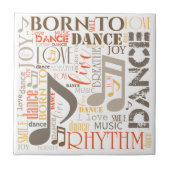 Dance 生まれ Brown ID277 タイル (正面)