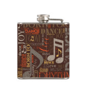 Dance 生まれ Brown ID277 フラスク (裏面)