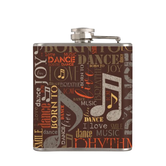 Dance 生まれ Brown ID277 フラスク (裏面)