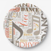 Dance 生まれ Brown ID277 ペーパープレート (正面)