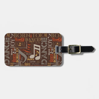 Dance 生まれ Brown ID277 ラゲッジタグ